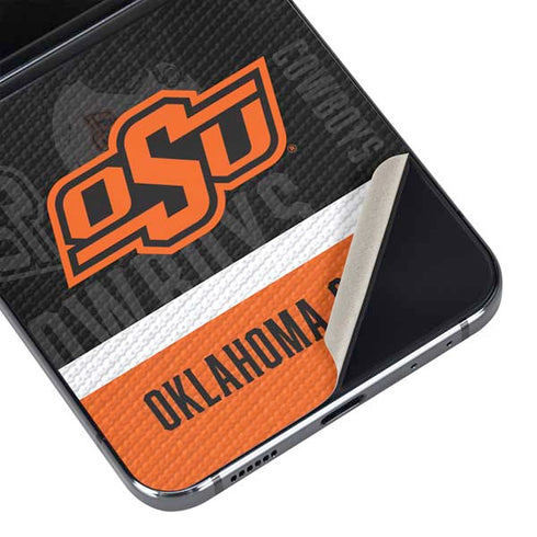 Oklahoma State University Split Jersey Galaxy Z Flip5 5G Skin